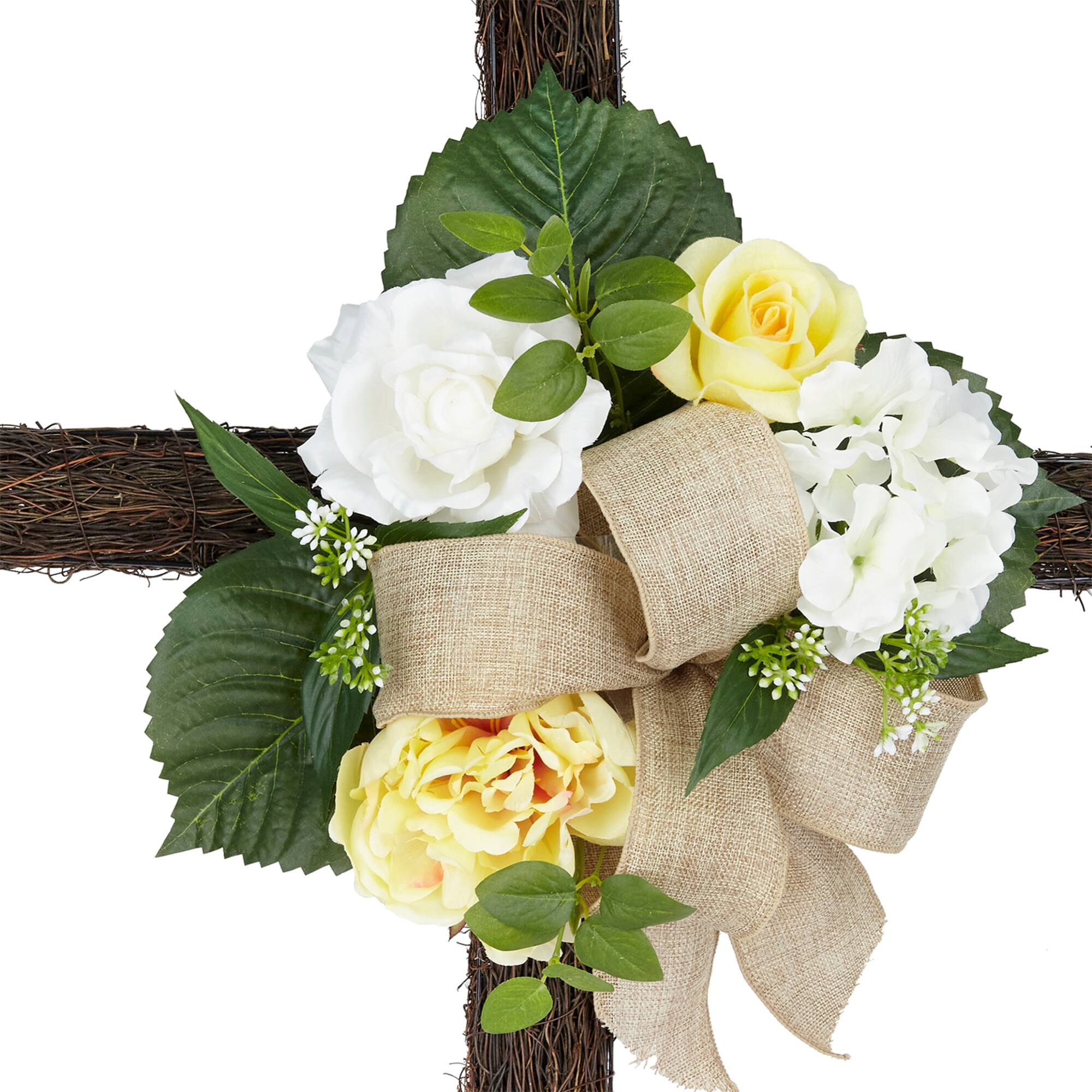 38" Yellow & White Remembrance Cross by Ashland®